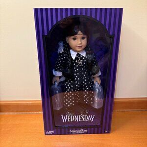 Brand New Factory Sealed Wednesday Adams American Girl Doll